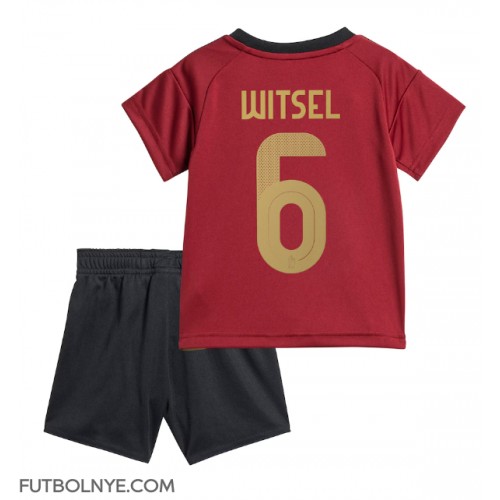 Camiseta Bélgica Axel Witsel #6 Primera Equipación para niños Eurocopa 2024 manga corta (+ pantalones cortos)